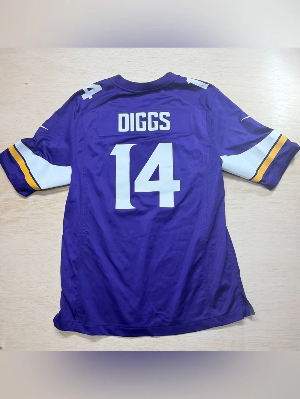 Nike Stefon Diggs Minnesota Vikings #14 Home Purple Game Jersey Men's Large
